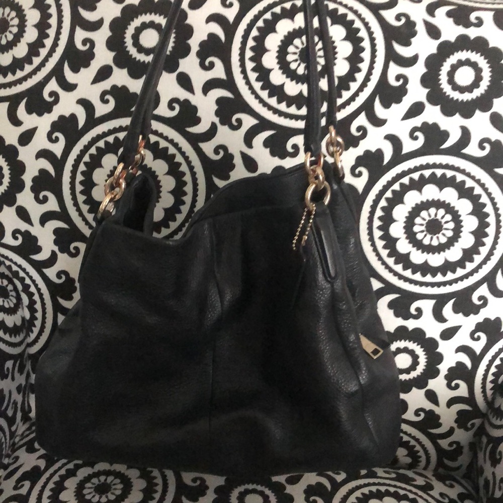 Black and Gold Coach purse